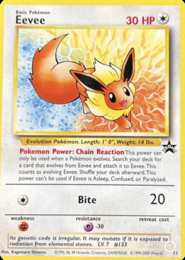 JR Rally 2000 Eevee Japanese Promo Card