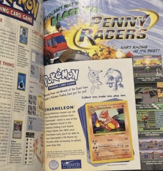 Nintendo Power Volume 118 Shadowless Charmeleon Pokémon card